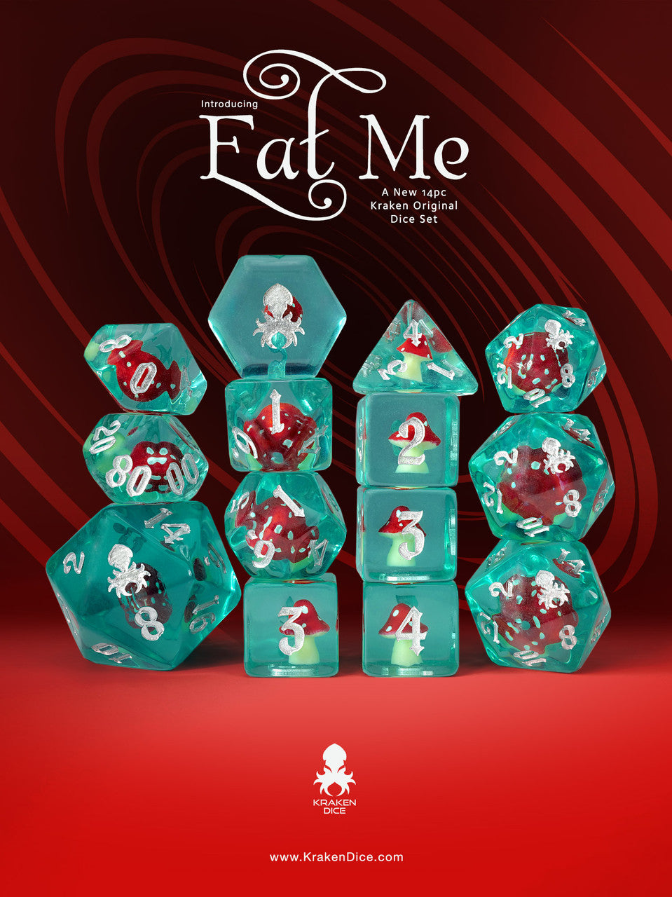 Eat Me 14pc Mushroom Inclusion Dice Set
